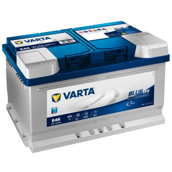 VARTA Start-Stop EFB E46 12V 75Ah 730 A/EN gefüllt