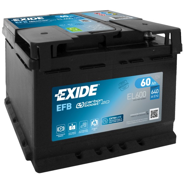 Exide Start-Stop EFB EL600 12V 60 Ah 640 A/EN