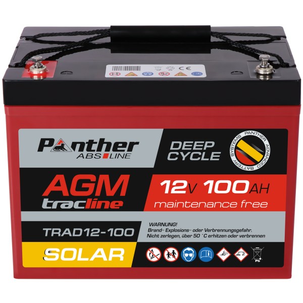 AGM-DC-Batterie SOLAR 12V 100 Ah (20HR)