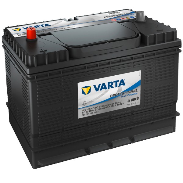 VARTA Professional Dual Purpose LFS105N 12V 105Ah 800A/EN gefüllt