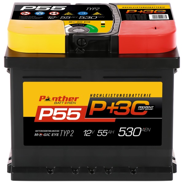 P+30% Line 12V 55Ah 550A/EN gefüllt