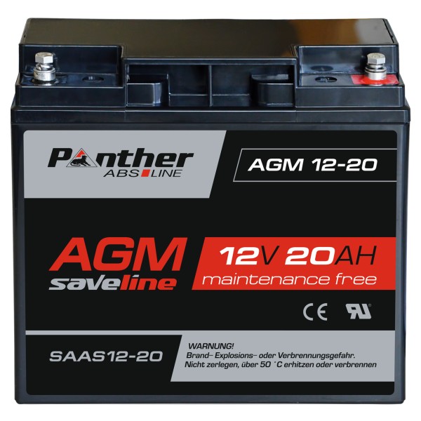 AGM-Batterie 12V 20 Ah