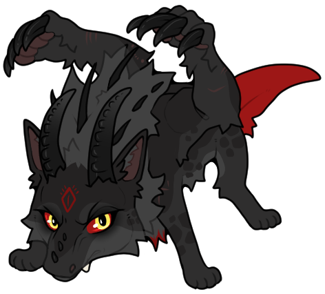 Angry Red Tail Chibi