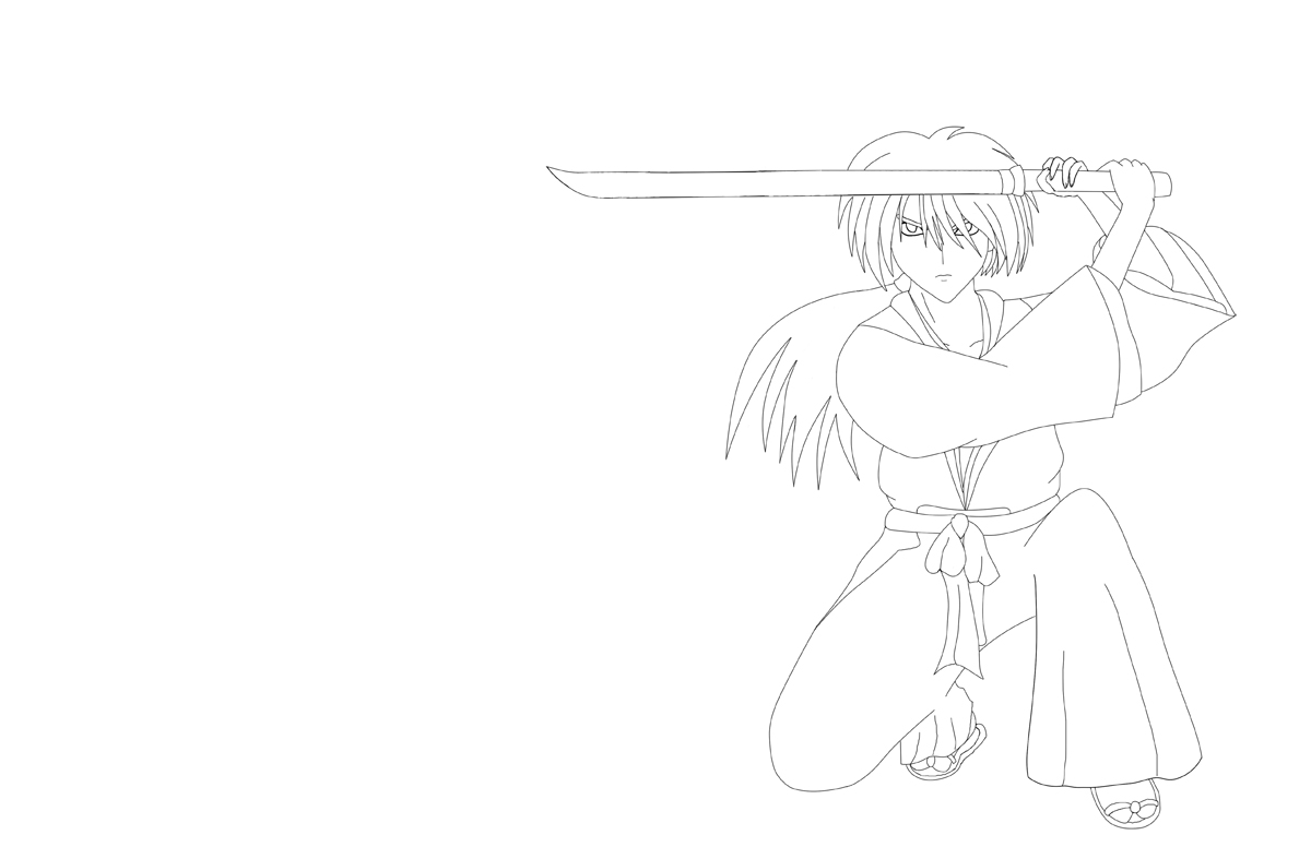 rurouni kenshin coloring pages