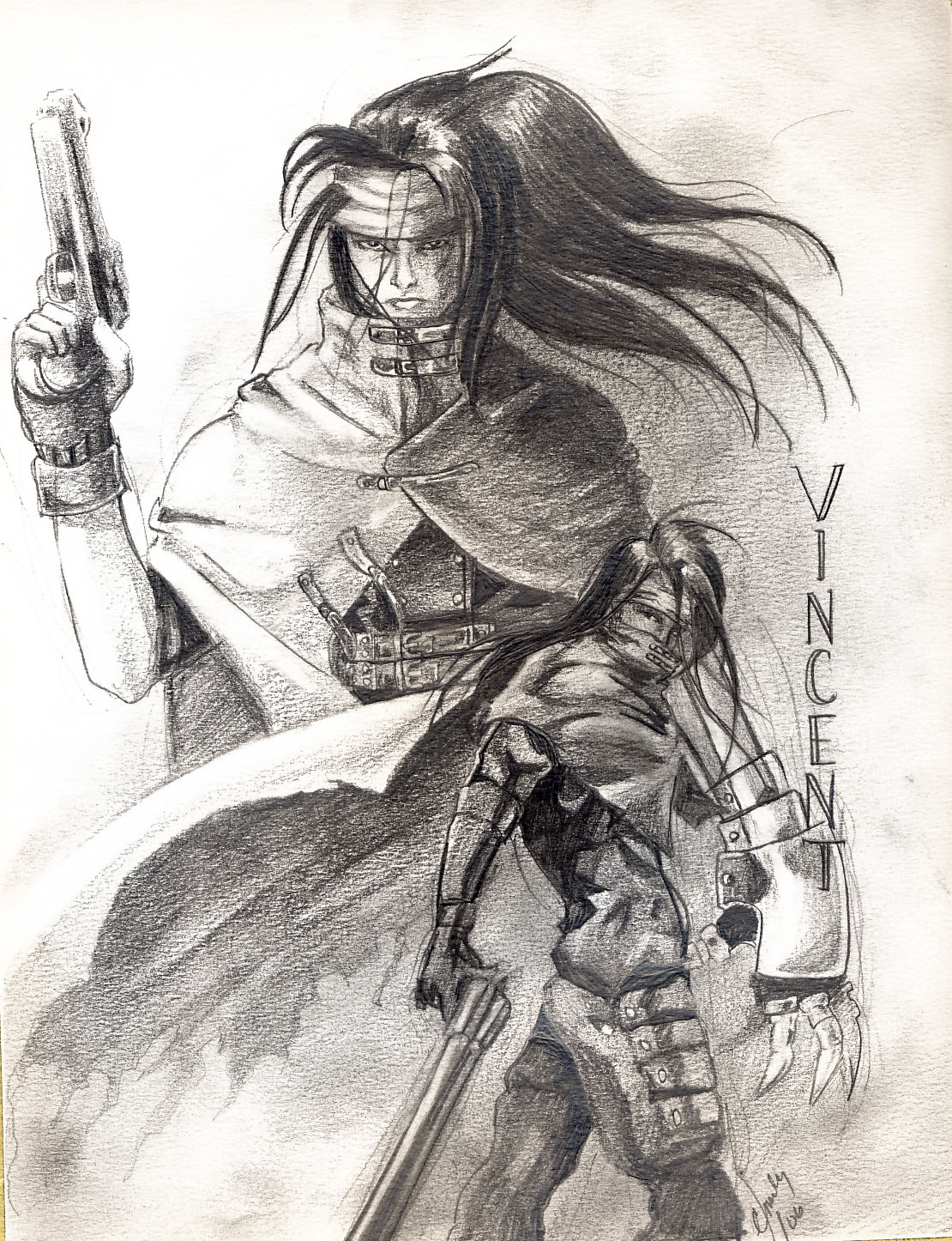 vincent valentine drawing