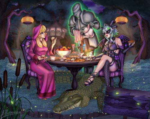 Spooky Tea Party (Commission)
