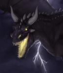 Big black dragon.