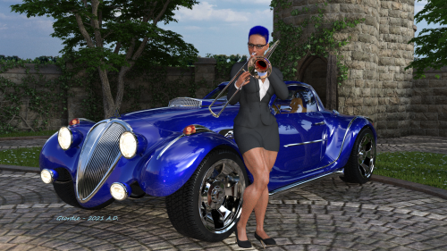 Stylish women of power and their rides 1A