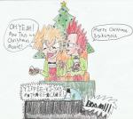 Kirbaku Christmas Movie Time(Secret Santa Art Trade)