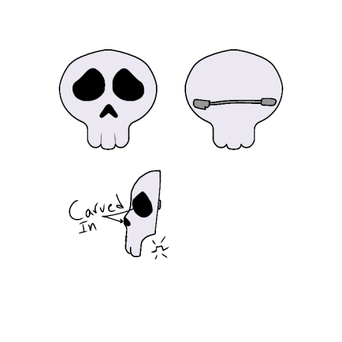 Skull Pin/ Talisman Ref