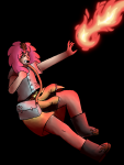 Kat Using Fire