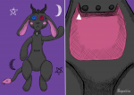 Drew Gray's talisman(plush baphomet)