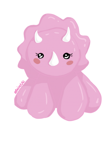 Pink Triceratops