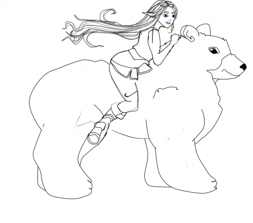 zelda riding a honeyvore