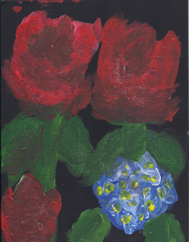 Acryllic roses