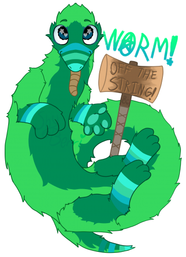 Worm Off The String! (Furry OC)