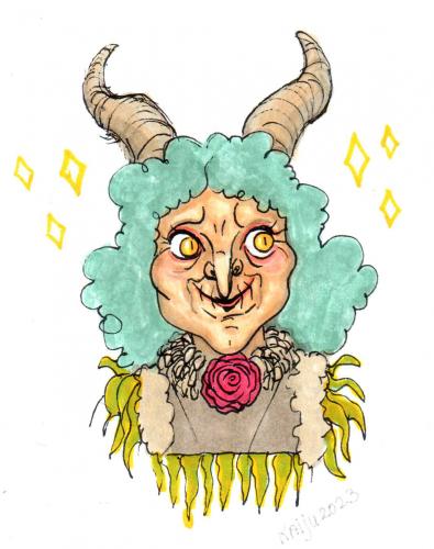Hexibart the Friendly Witch - Portrait