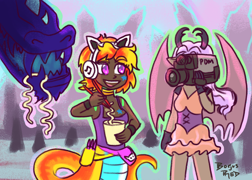 Willow helps Hotpop do a collab livestream with the Crystal Wyrm