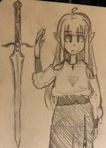 Kyrie and her sword