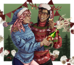 Secret Santa 2023: Kassin and Gabi celebrating Christmas