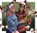 [Art] Secret Santa 2023: Kassin and Gabi celebrating Christmas