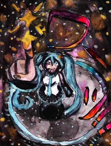 Contest entry on Pixiv. Hastune Miku