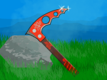 Leafy Kama - Vermillion Earth Weapon