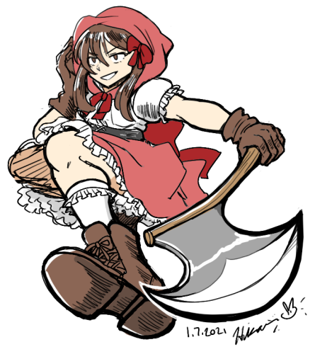 Prompt #98: Fairytale - Red Riding Hikarii