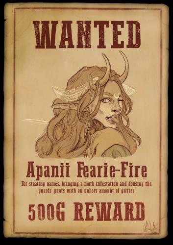 WANTED: Apanii Fearie-Fire