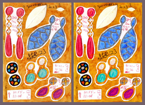 Earrings Doodle Page 7