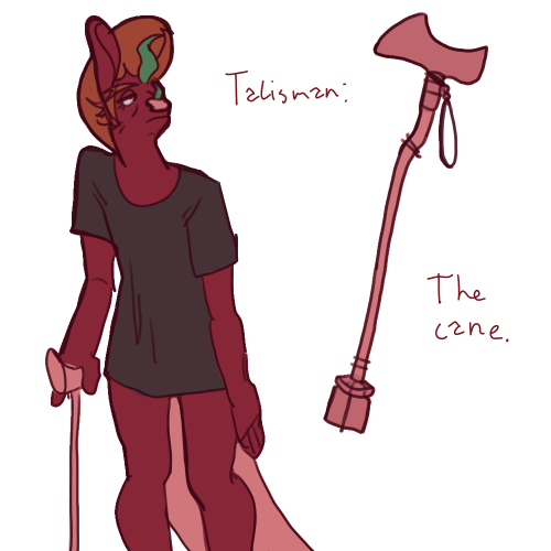 Slick's talisman - the walking cane.