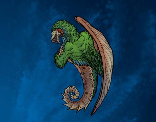 Merfolk concept (seahorse)