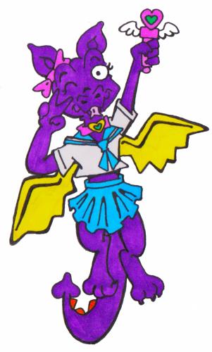 Peppy the magical girl dragonlet