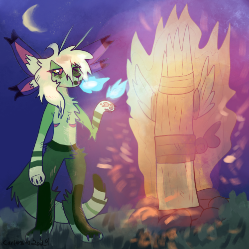 Vye and the Flaming Grass