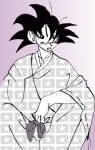 Goku-san in kimono