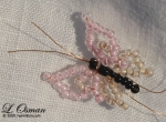 Bead Butterfly 2 - pink