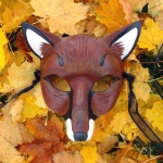 Red Fox Leather Mask