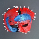 Fighting Bettas Leather Mask