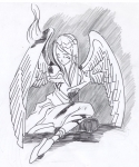 battered angel sketch