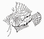 Arabic Calligram Fish #1