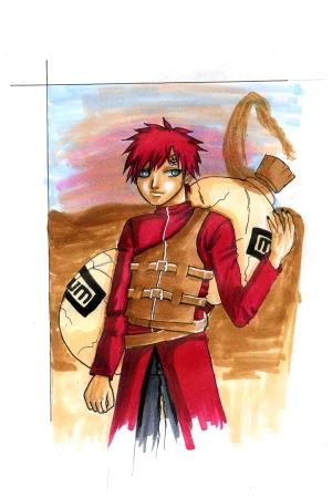 Gaara in Copic