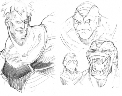 Ginyu Force sketches part 1