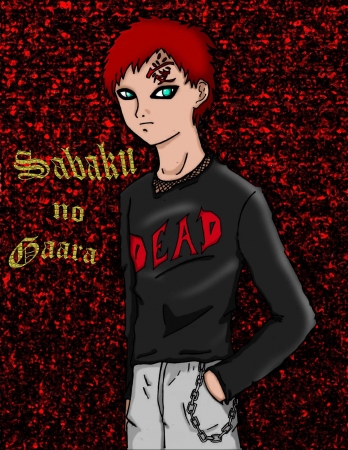 Gaara bad with background