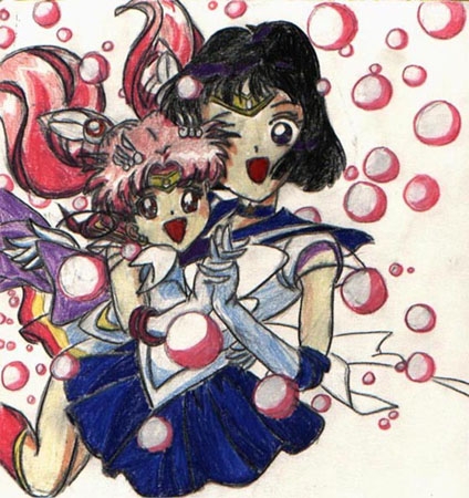 Sailor Saturn and Minimoon