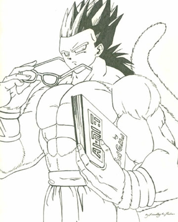 gohan ssj4 drawings