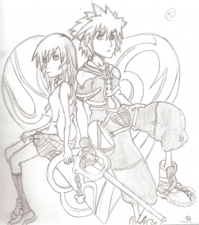 kingdom hearts kairi coloring pages