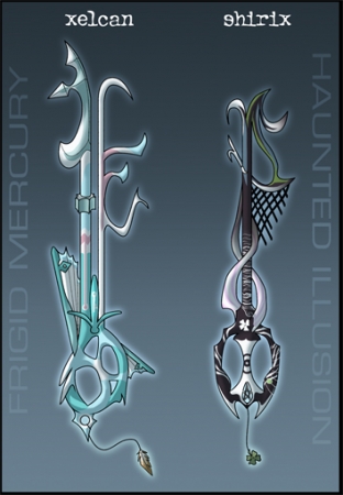 Keyblades: Xelcan and Shirix