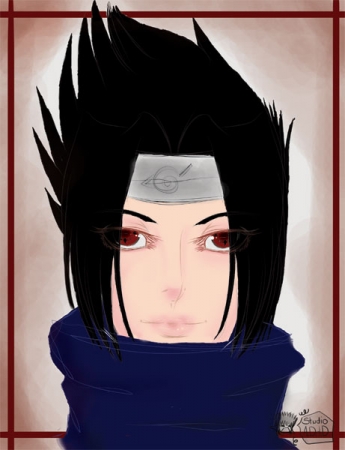 simple sasuke portrait