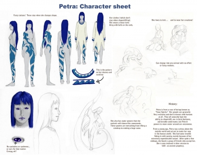 Petra character sheet