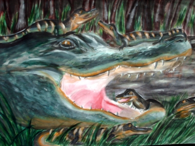 Mother and Child_Alligators